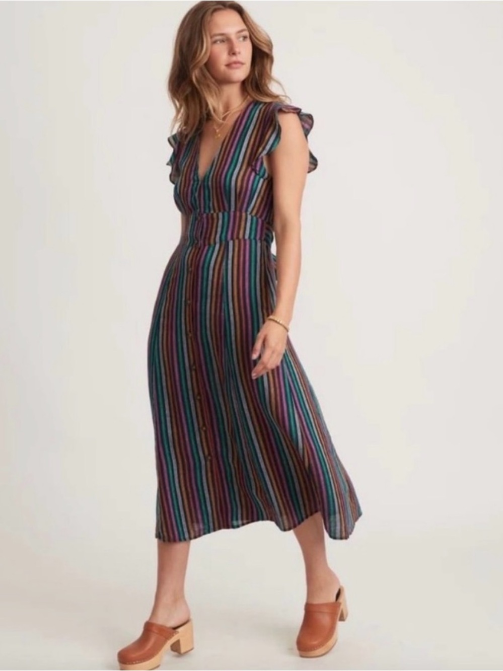 Marine Layer Multicolor Striped Maxi Dress